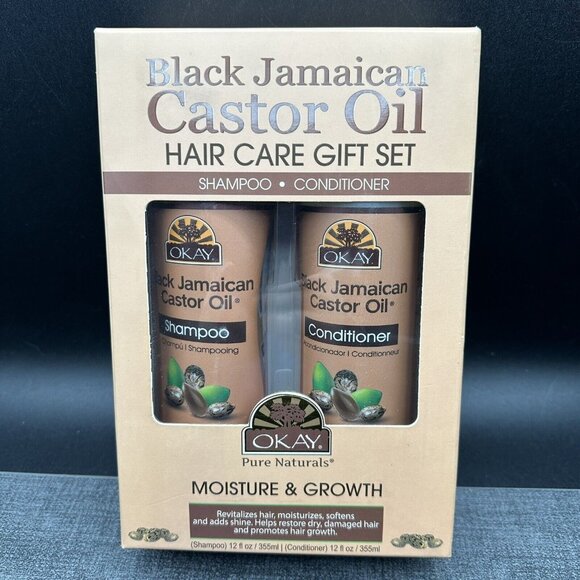 Black Jamaican Castor Oil Shampoo+Conditioner All Hair Types & Textures Repair - Picture 1 of 12